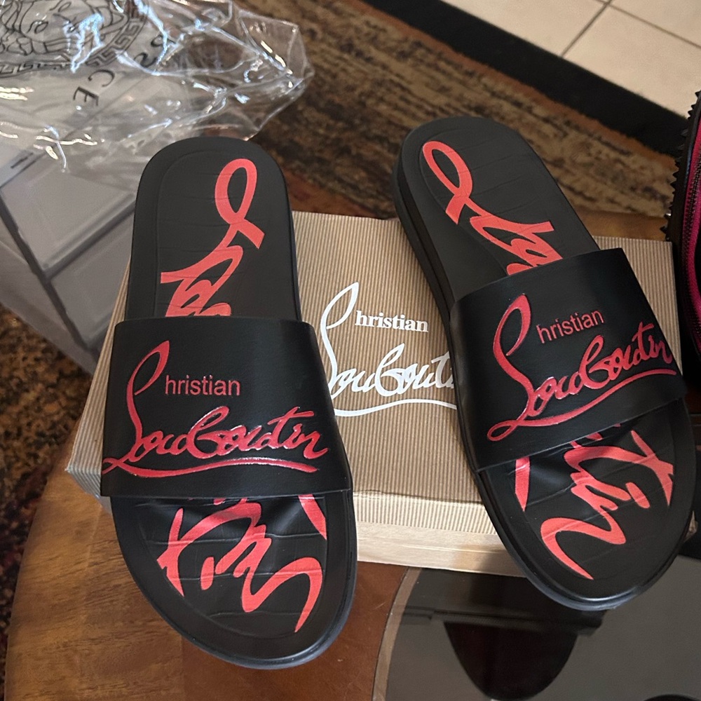 Christian LV Size 11 Slides